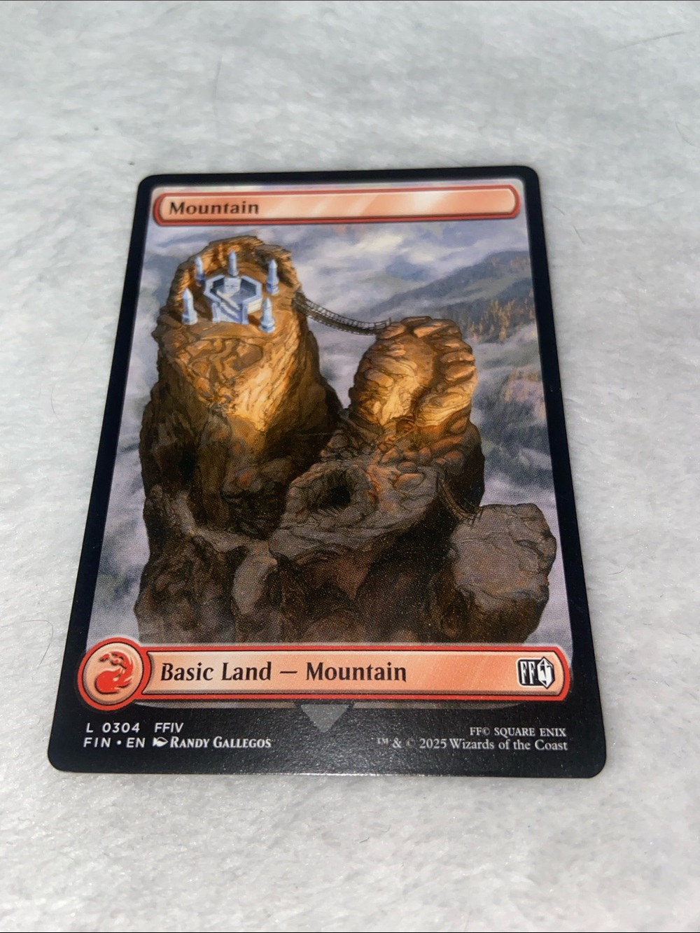Mountain Basic Land card (#0304)Magic the Gathering Final Fantasy
